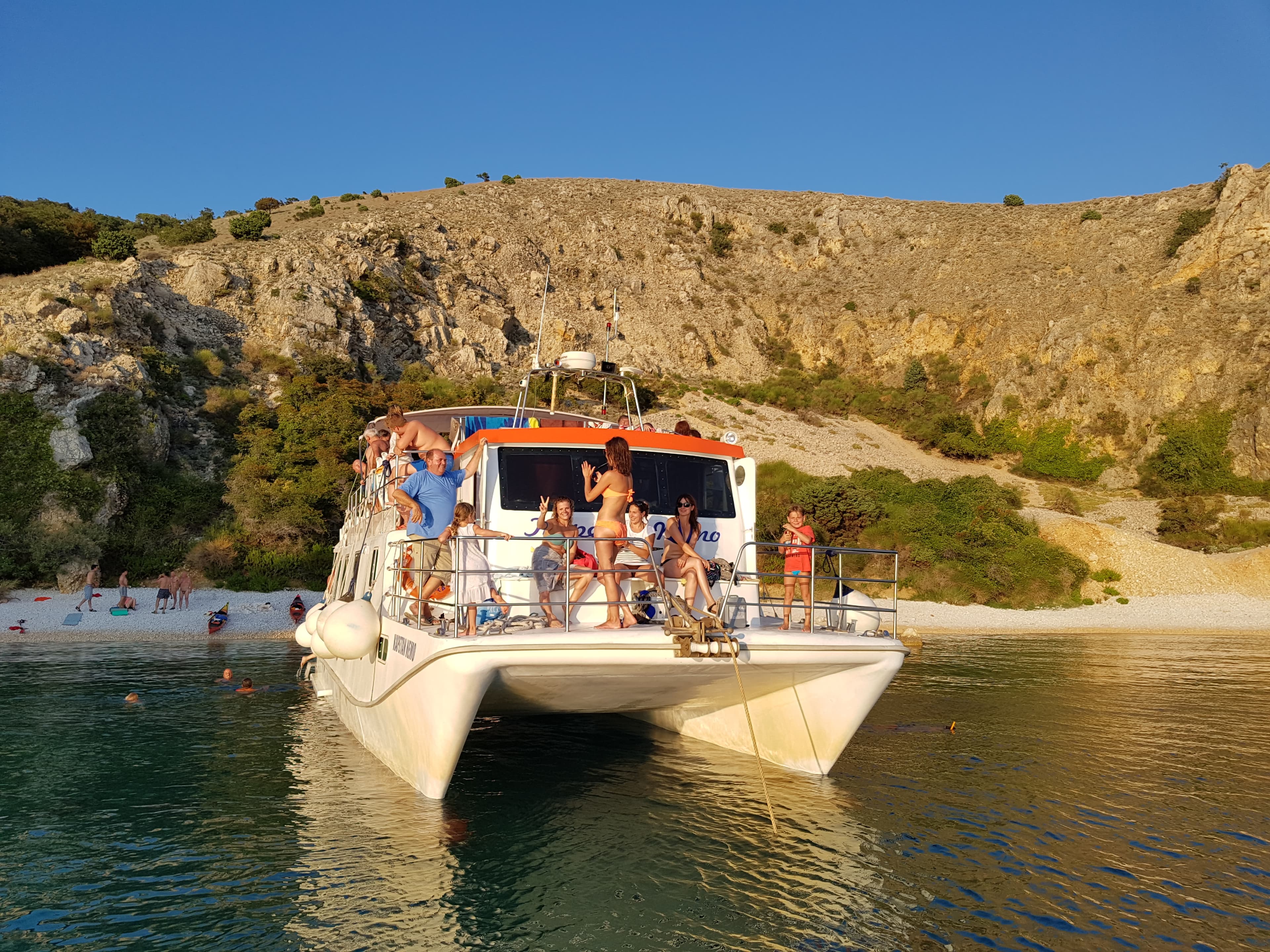 Boat excursion on the Adriatic